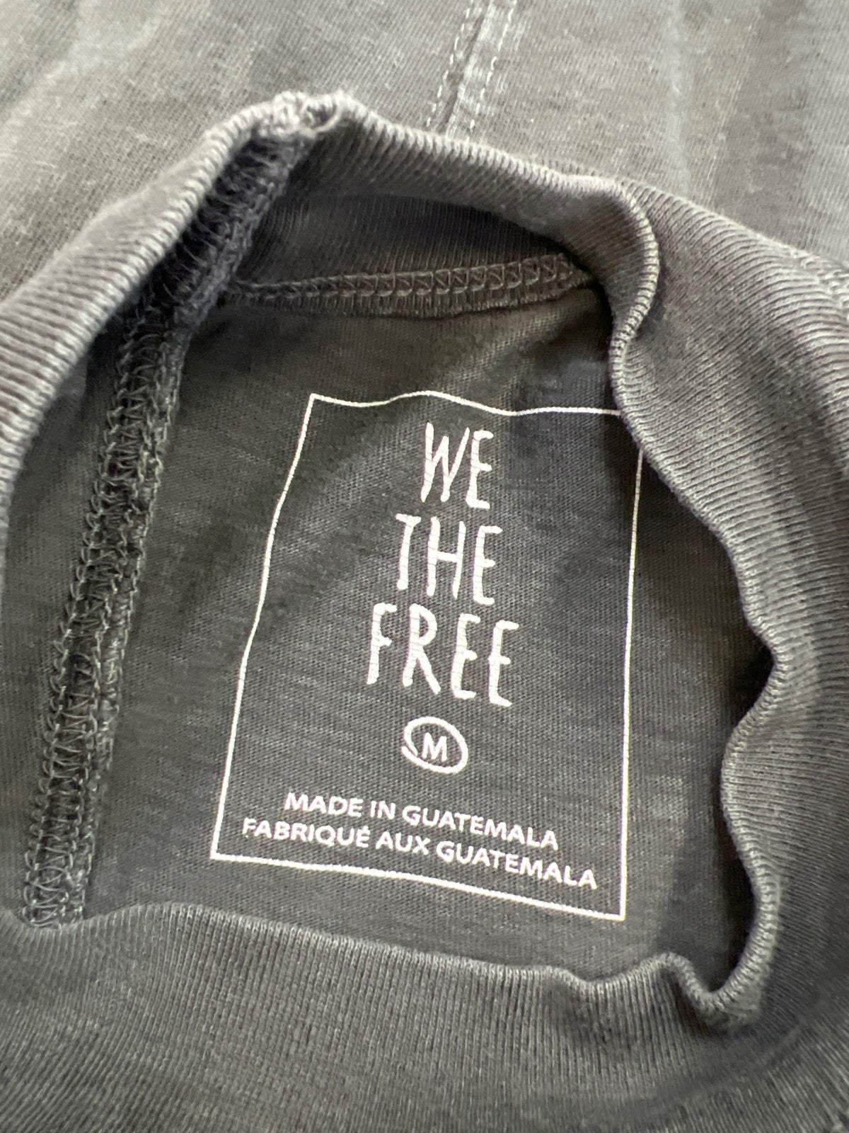 We The Free Women’s Gray Oversized Long Sleeve Shirt - M