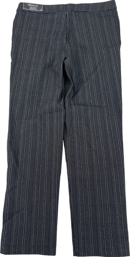 Alfred Dunner Women’s Black Allure Stretch World Traveler Pants - 6 Petite