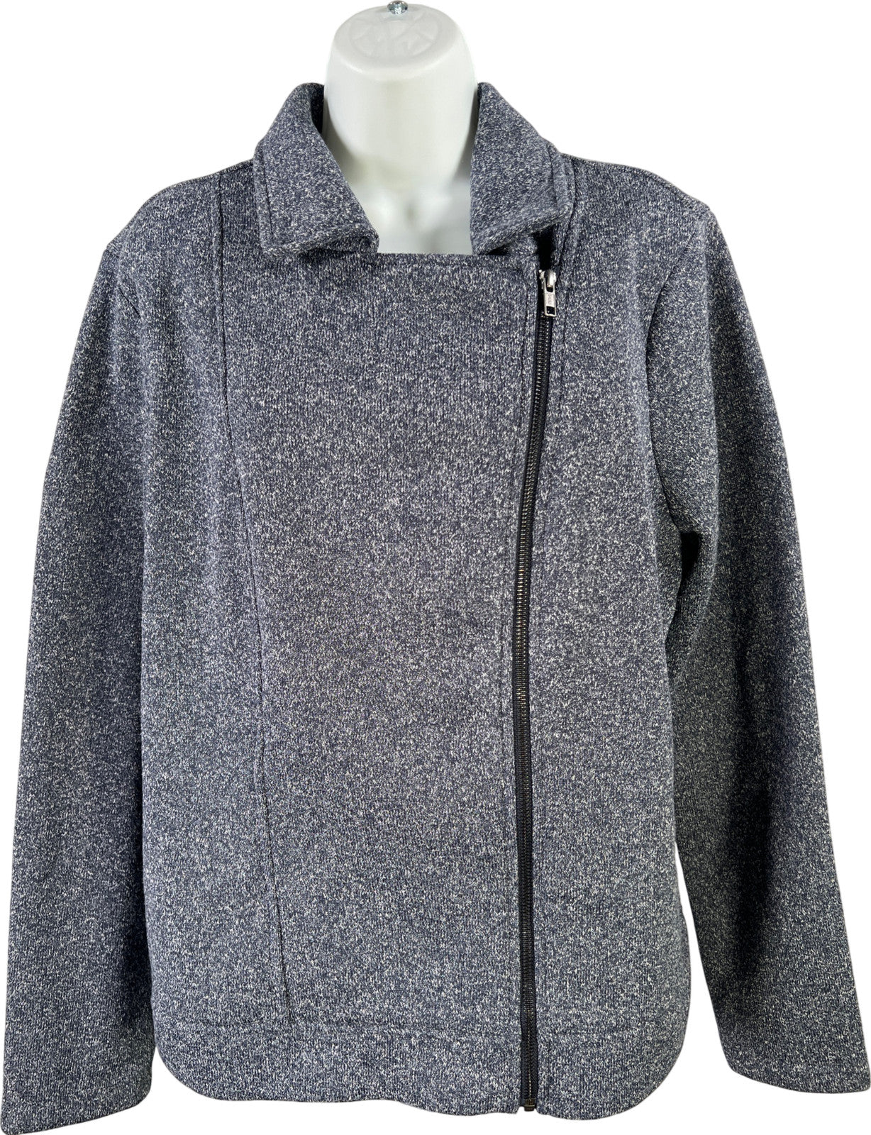 Banana Republic Women’s Blue Asymmetrical Zip Sweater Jacket - XL