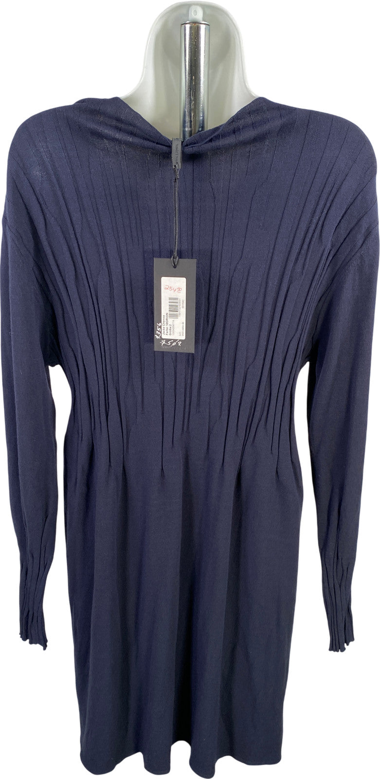 OSKA Women’s Blue Long Sleeve Button Up Long Cardigan Sweater - 2