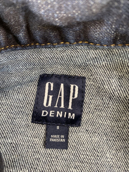 GAP Women's Dark Wash Blue Denim Button Front Jean Jacket - S