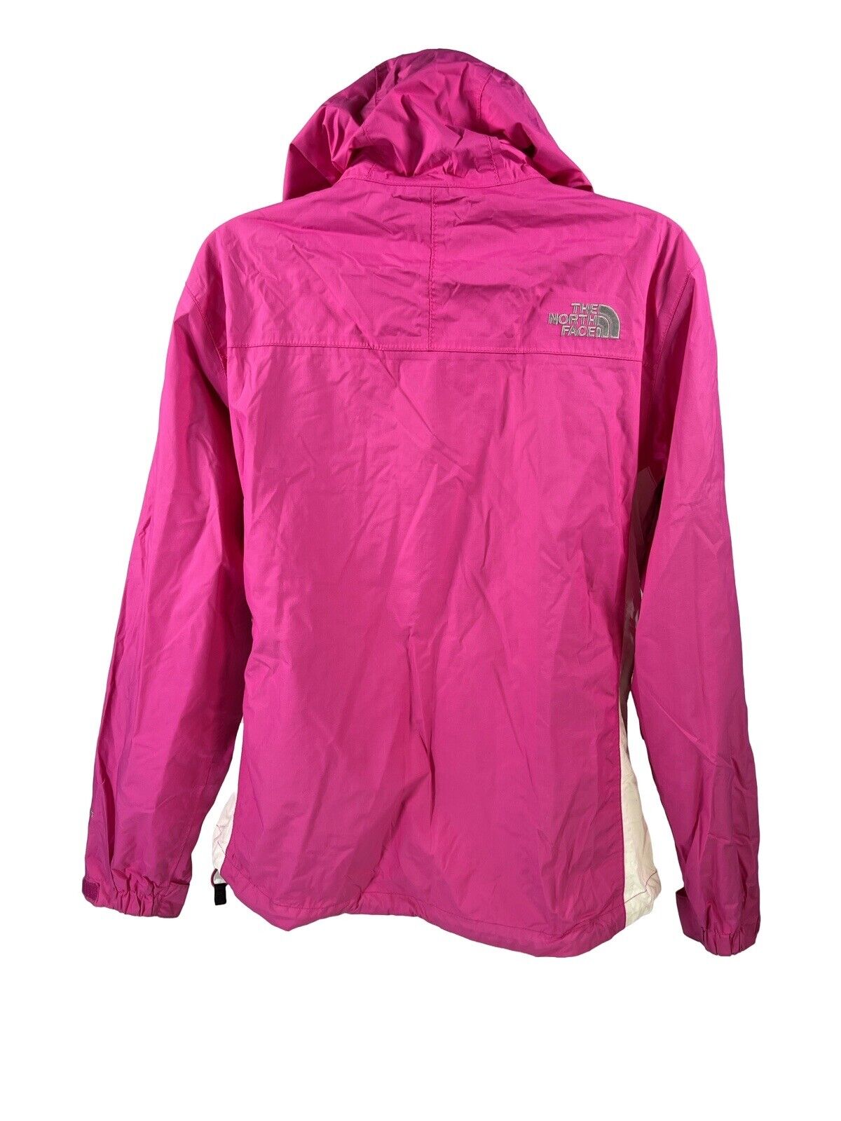 The North Face Women's Pink/White Full Zip Windbreaker Jacket - S