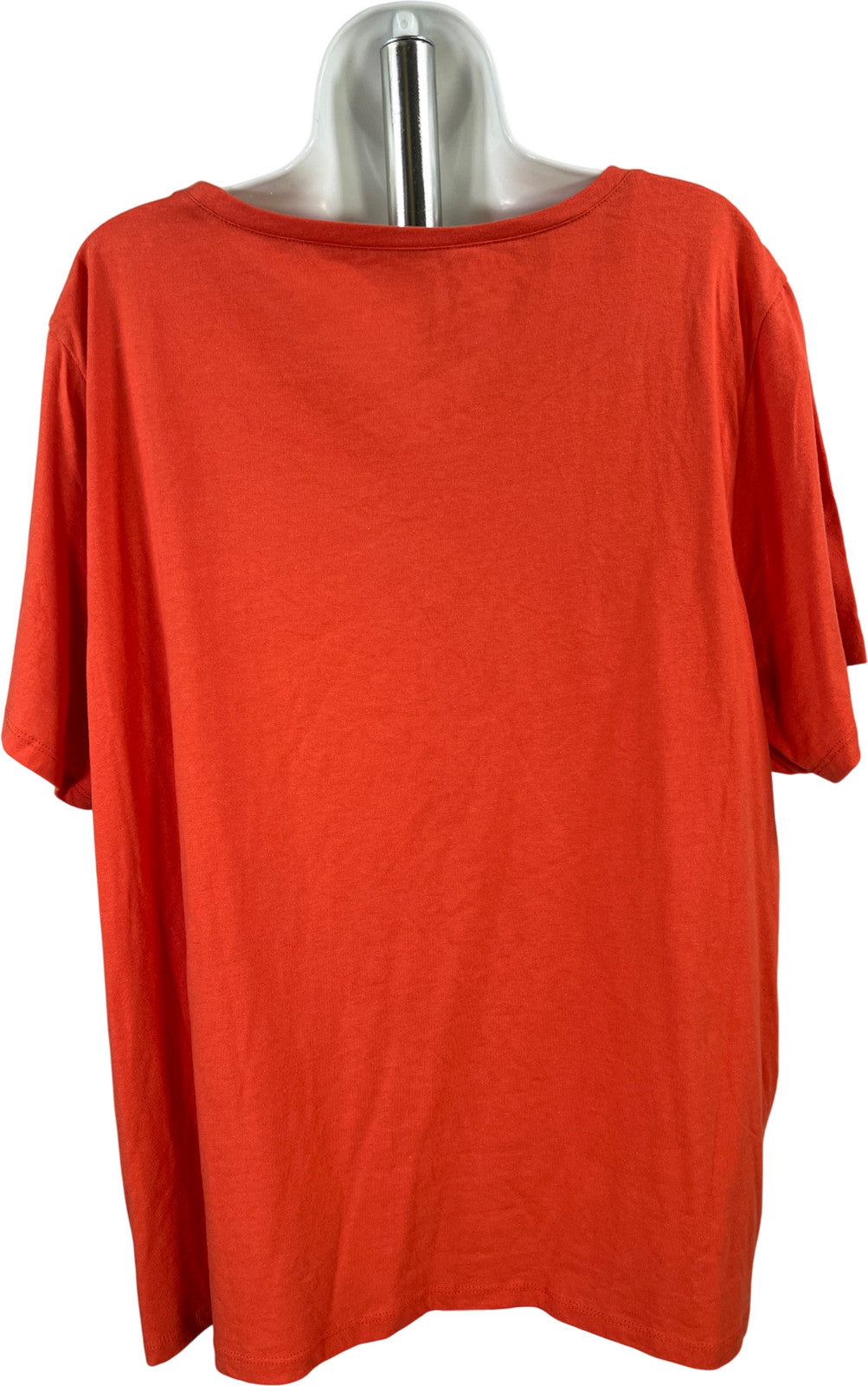 Lane Bryant Women’s Orange Short Sleeve Pocket Front T-Shirt - Plus 22/24