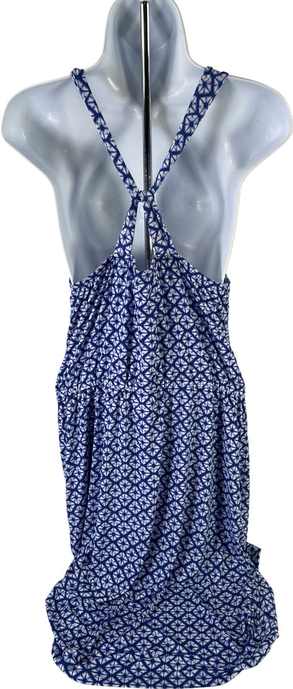 Banana Republic Women’s Blue/White Sleeveless Shift Dress - M