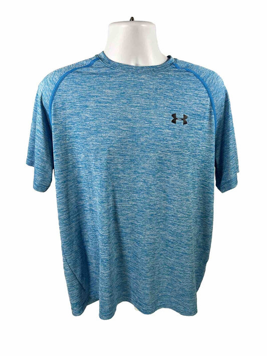 Under Armour Men's Blue Short Sleeve HeatGear Athletic Shirt - L