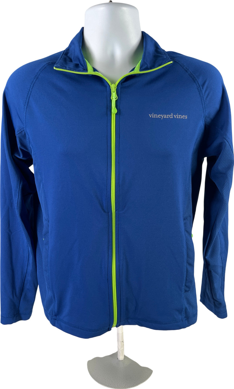 Vineyard Vines Men’s Blue/Green Athletic Full Zip Sweatshirt - S