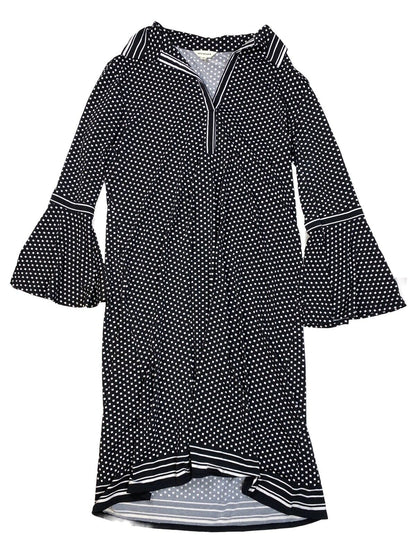 Max Studio Women's Black 3/4 Bell Sleeve Stretch Shift Dress - S