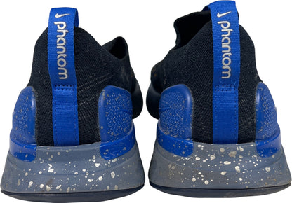 Nike Men’s Black/Blue React Phantom Run Flyknit Slip On Running Shoes - 12