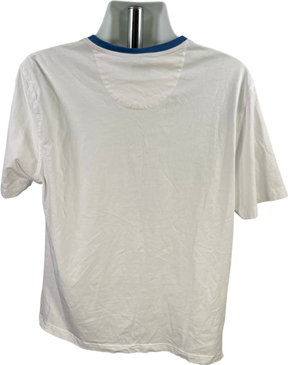 Greg Norman Men’s White Short Sleeve V-Neck T-Shirt - L