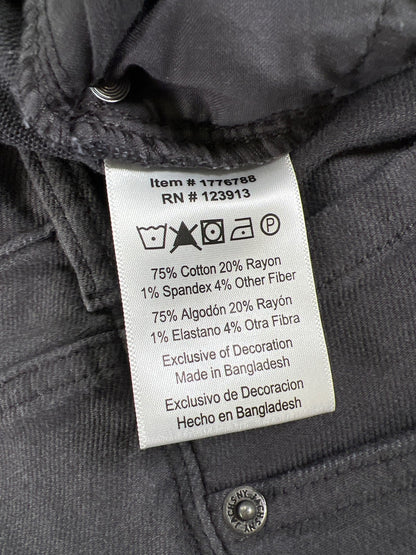 Jacks New York Men’s Gray Straight Fit Stretch Pants - 40x30