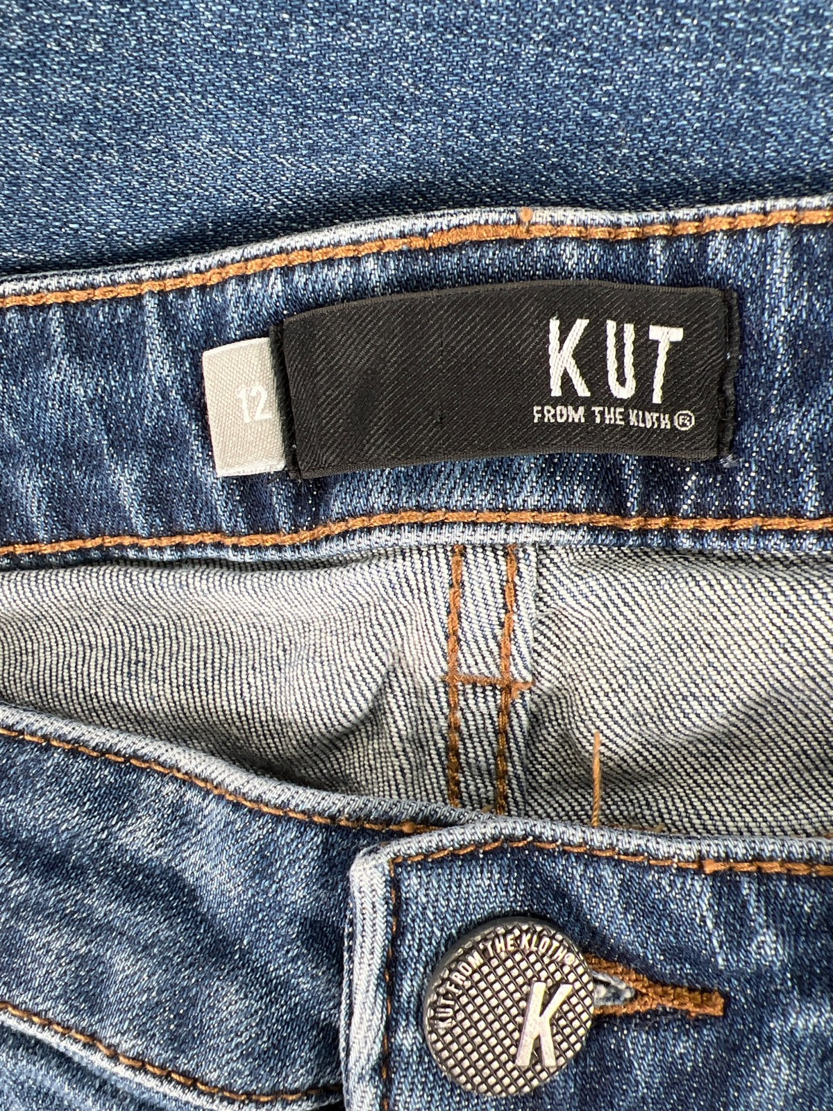 Kut From The Cloth Women’s Medium Wash Boyfriend Denim Jeans - 12