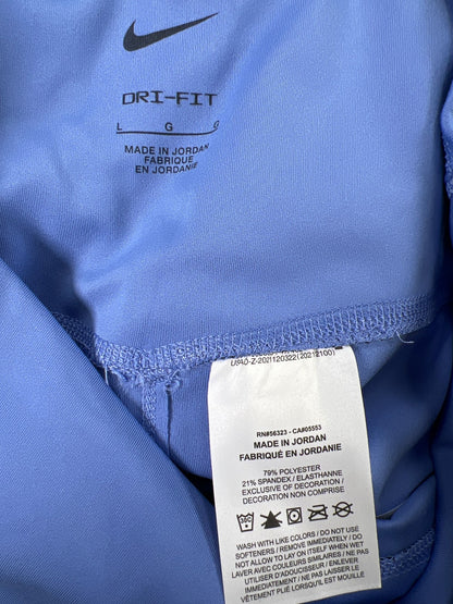 Nike Women’s Blue One High Rise Dri-Fit Athletic Leggings - L