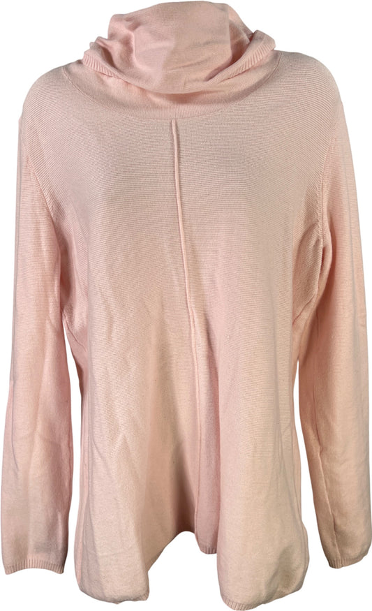 Calvin Klein Women’s Pink Long Sleeve Cowl Neck Sweater - M