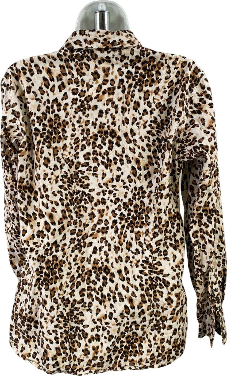 Ariat Women’s Brown Animal Print Long Sleeve Snap Button Up Shirt - L