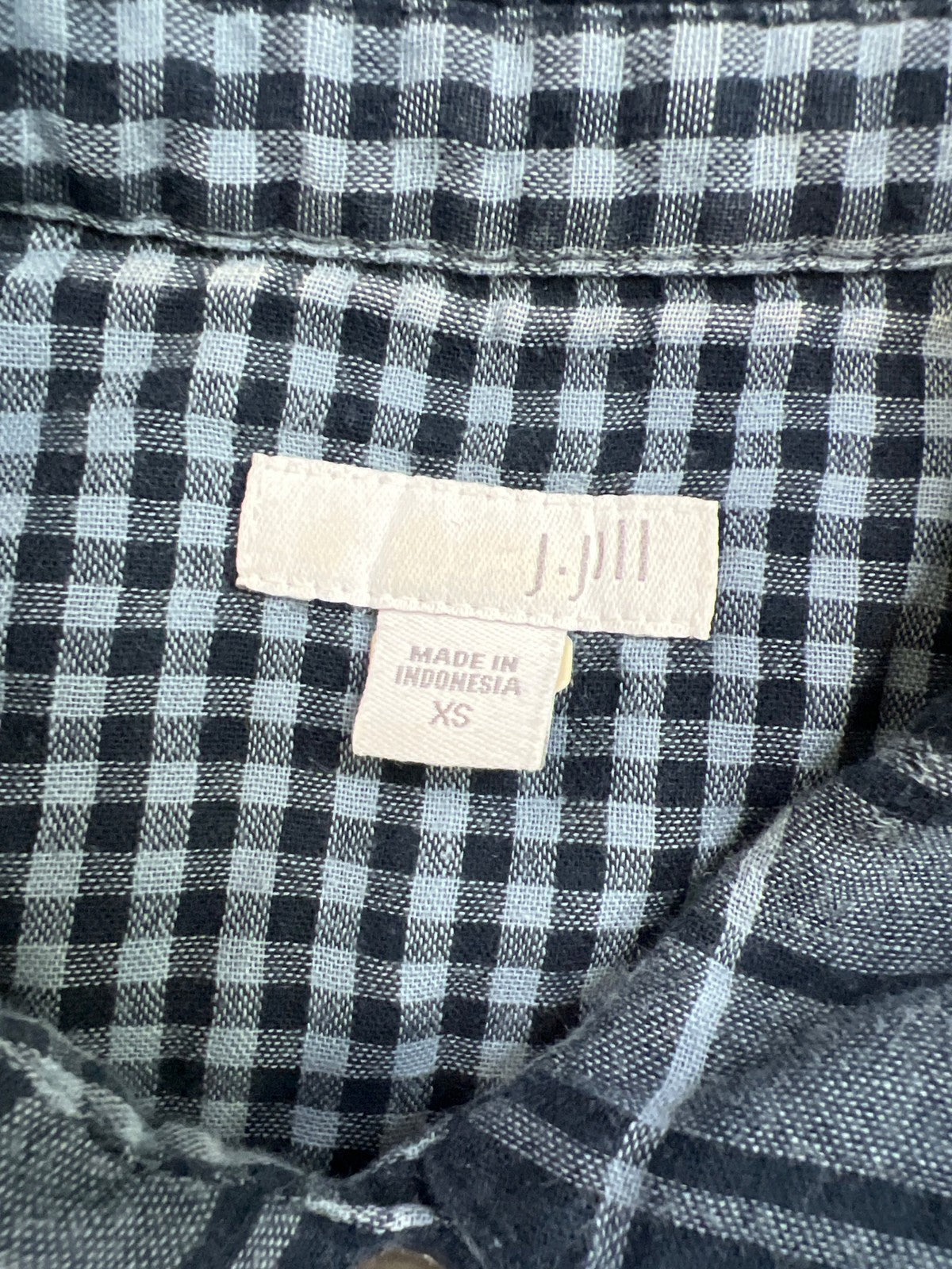 J.Jill Women’s Blue Plaid Long Sleeve Button Up Shirt - XS