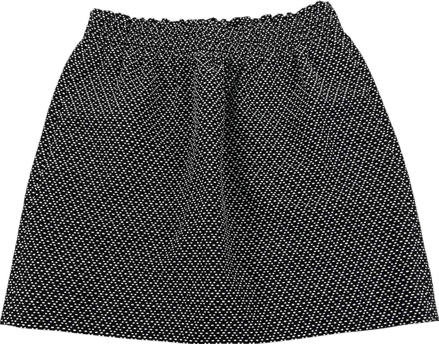 NEW J.Crew Women’s Black/White Dot Jacquard Pull On Straight Skirt - 6