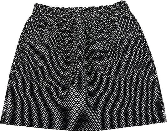 NEW J.Crew Women’s Black/White Dot Jacquard Pull On Straight Skirt - 6