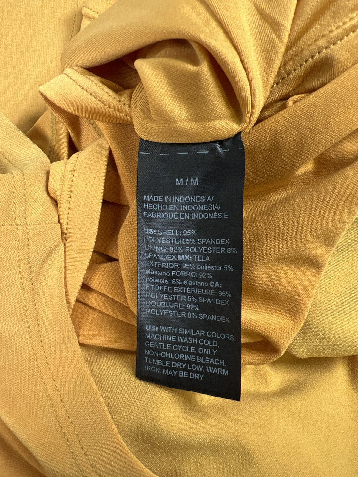 White House Black Market Women’s Yellow/Gold Lace Up Tank Top - M