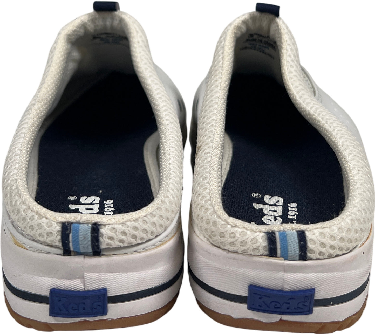 Keds Women’s White Leather Slip On Walking Shoes - 9.5