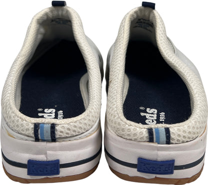 Keds Women’s White Leather Slip On Walking Shoes - 9.5