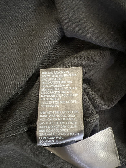 White House Black Market Women’s Black Long Sleeve Metallic Knit Sweater - S