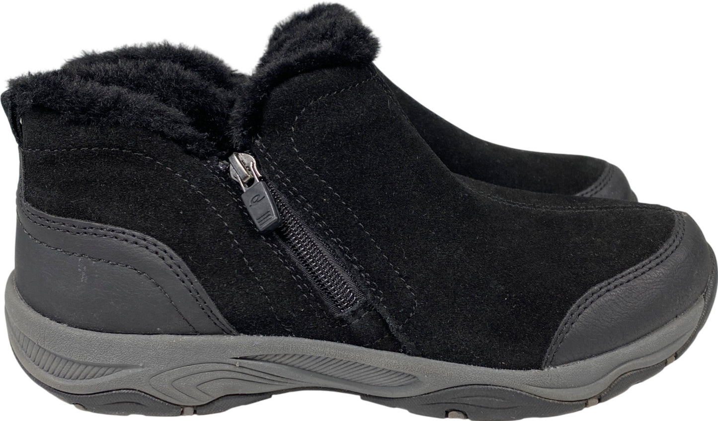 Easy Spirit Women’s Black Pedtra Ankle Zip Winter Booties - 7.5