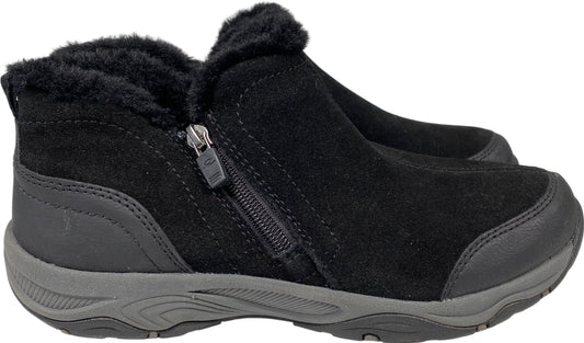 Easy Spirit Women’s Black Pedtra Ankle Zip Winter Booties - 7.5