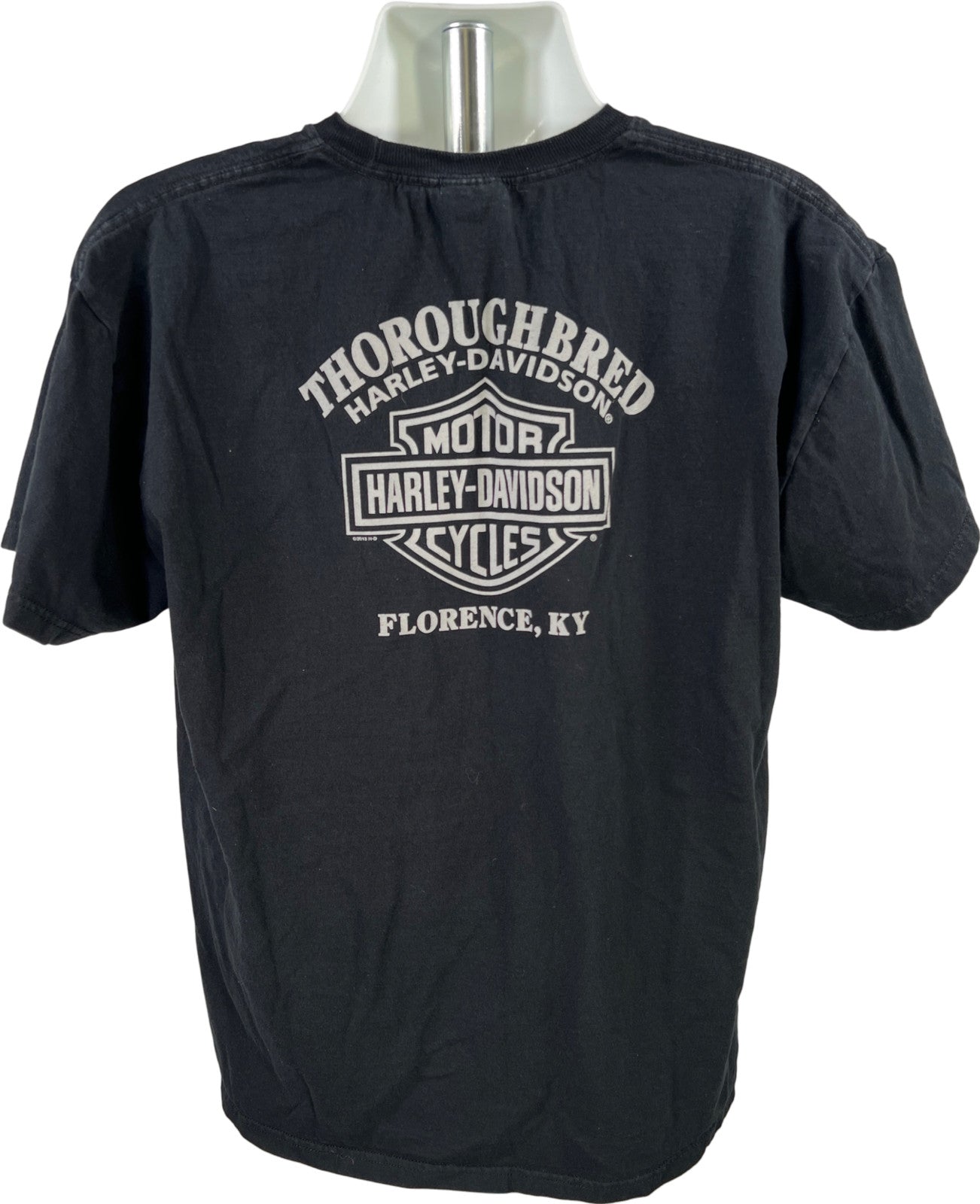 Harley Davison Men’s Black Florence KY Skull Graphic Short Sleeve T-Shirt - XL