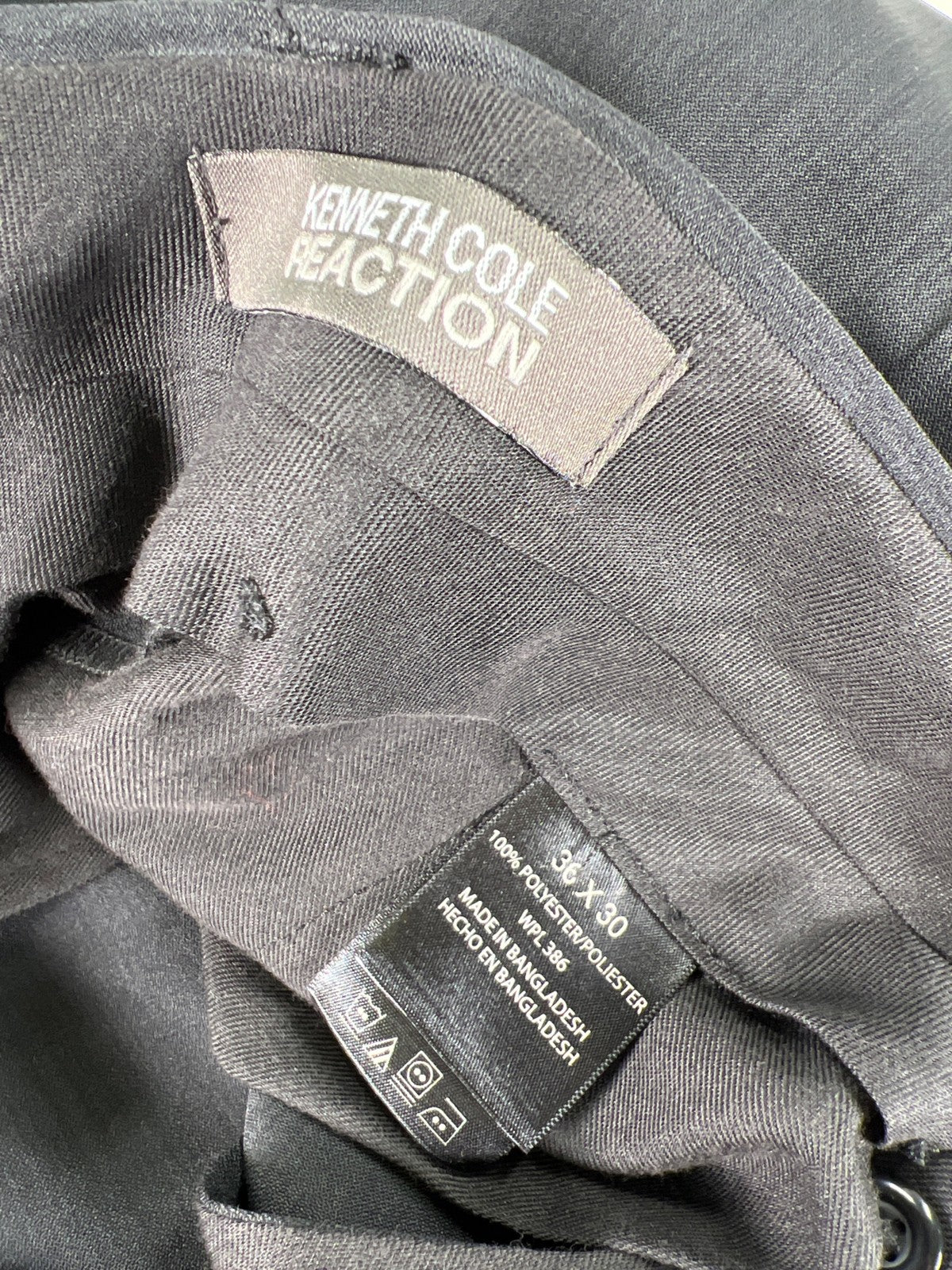 Kenneth Cole Reaction Men’s Gray Charcoal Dress Pants - 36x30