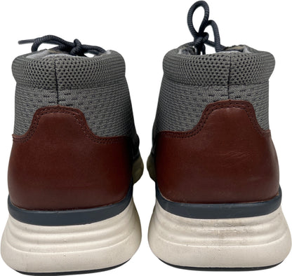 Johnston and Murphy Men’s Gray Amherst Lug Knit Chukka Boots - 10