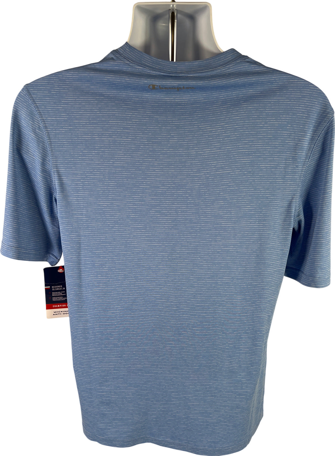 NEW Champion Men’s Blue Wicking Short Sleeve Athletic T-Shirt - S