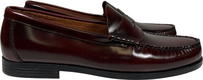 French Shriner Men’s Brown/Red Leather Arlington Penny Loafer - 11