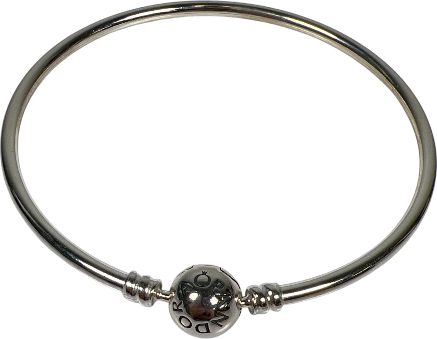 Pandora Sterling Silver Clasp 21 cm Bangle Bracelet