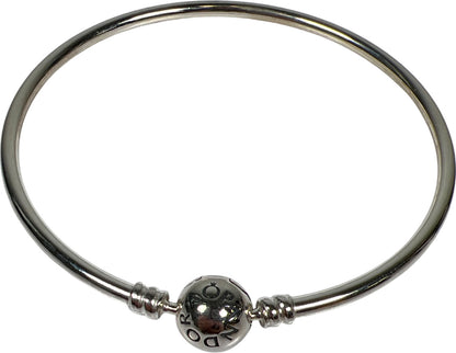Pandora Sterling Silver Clasp 21 cm Bangle Bracelet
