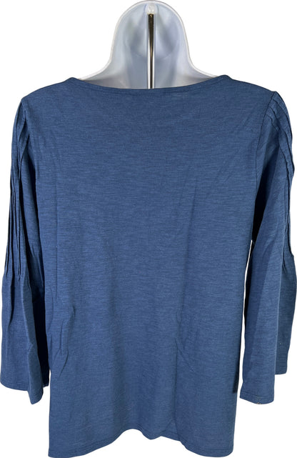 J.Jill Women’s Blue 3/4 Bell Sleeve T-Shirt - XS