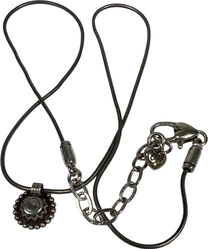 Brighton Silver Tone Fortino Small Pendant 9” Adjustable Necklace