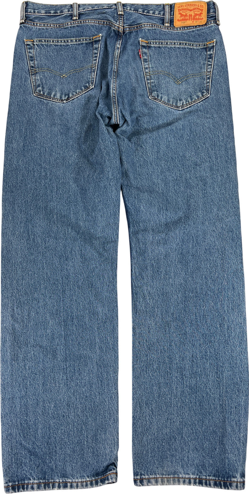 Levi’s Men’s Light Wash 505 Regular Fit Denim Jeans - 38x32