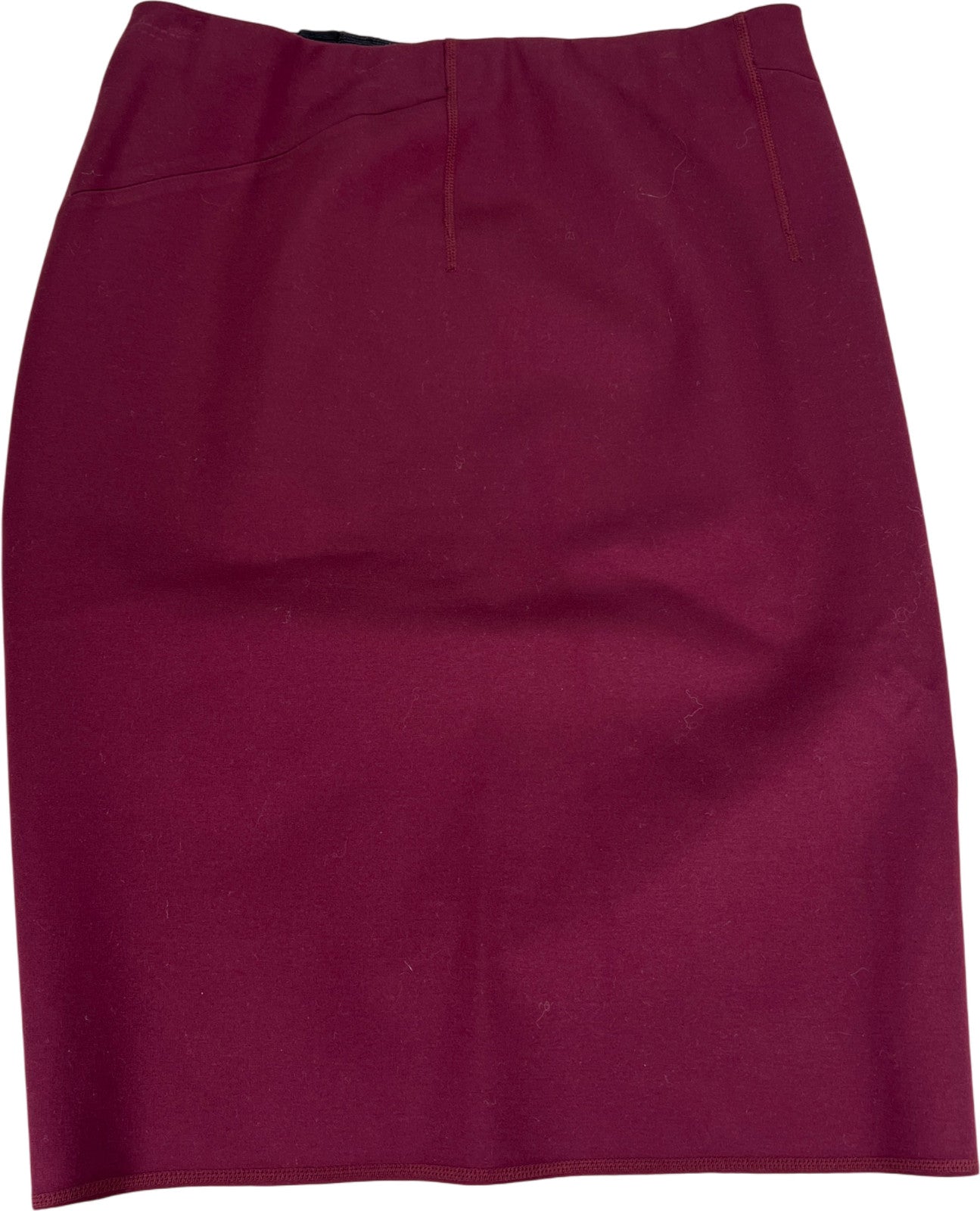 Ann Taylor Women’s Burgundy Stretch Straight Pencil Skirt - 8