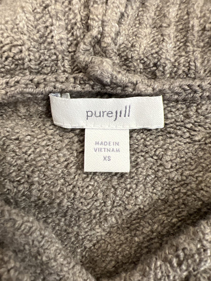 Pure J.Jill Women’s Gray Long Sleeve Hooded Sweater - XS