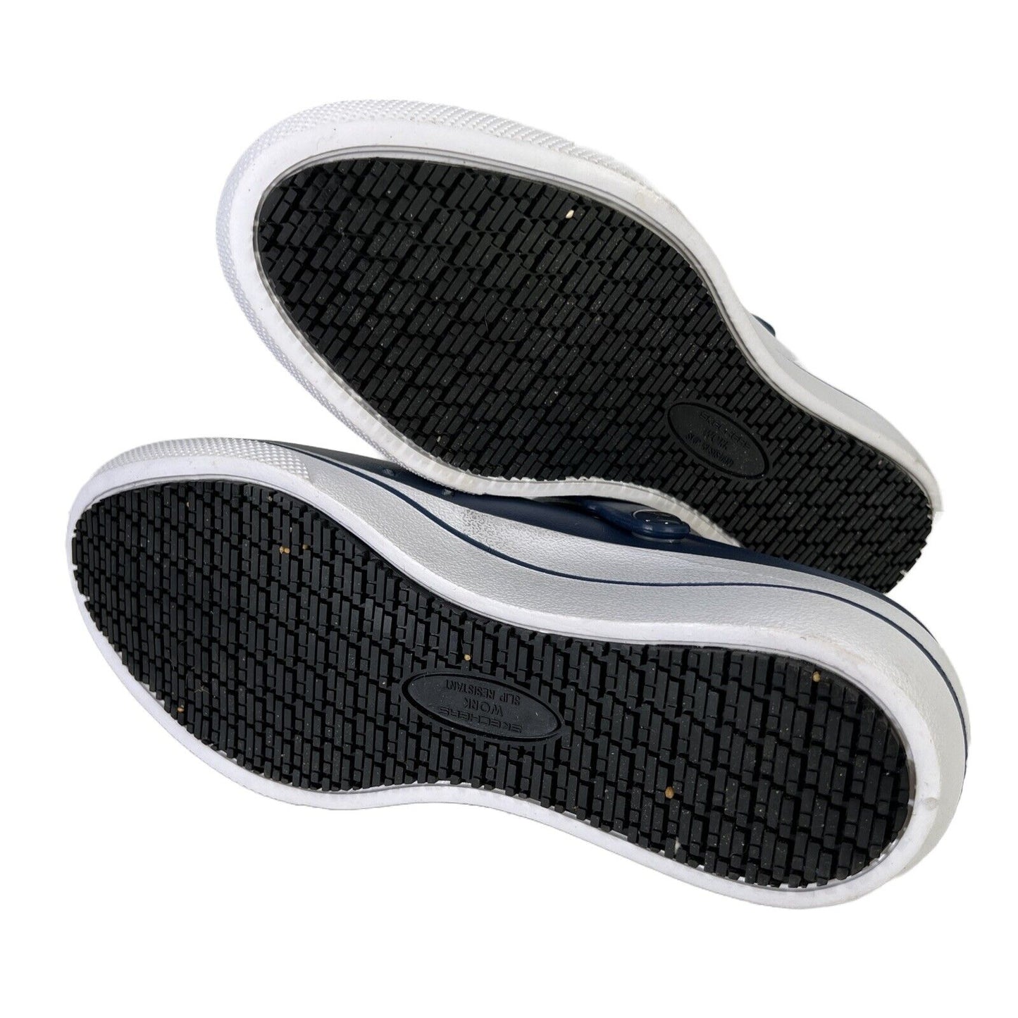 Skechers Women's Blue Amreli Slip Resistant Clogs - 10