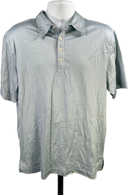 Claiborne Men’s Blue Short Sleeve Polo Shirt - XL