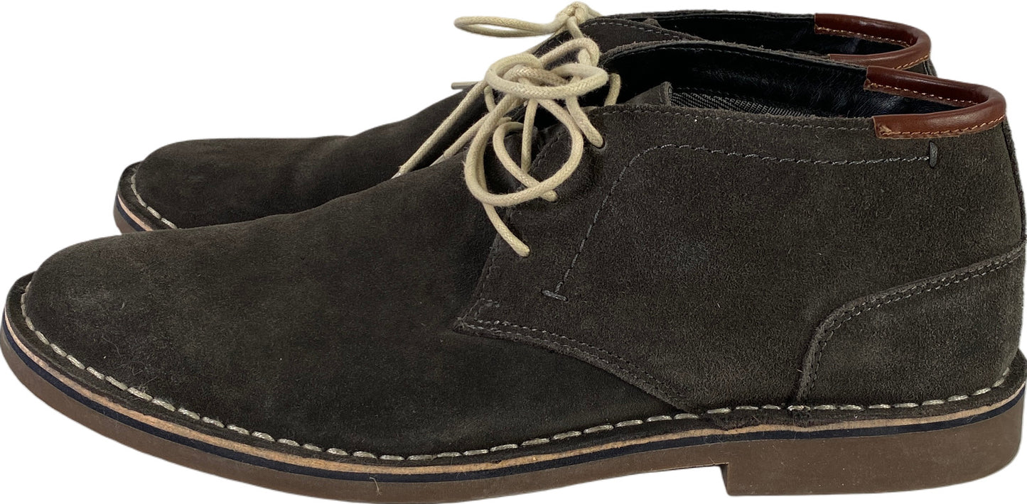 Kenneth Cole Reaction Men’s Gray Suede Desert Wind Chukka Shoes - 12