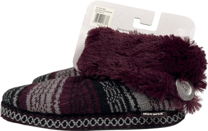 Muk Luks Women’s Purple Plum Slipper Boots - M/7-8