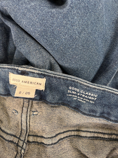 Good American Women’s Medium Wash Good Classic Slim Straight Jeans - 2/26