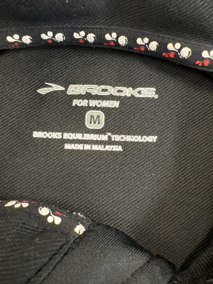 Brooks Women’s Black Long Sleeve 1/4 Zip Pullover Athletic Shirt - M