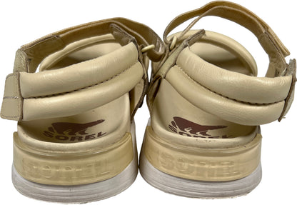 Sorel Women’s Ivory/Cream Leather Viibe Slingback Sandals - 6.5