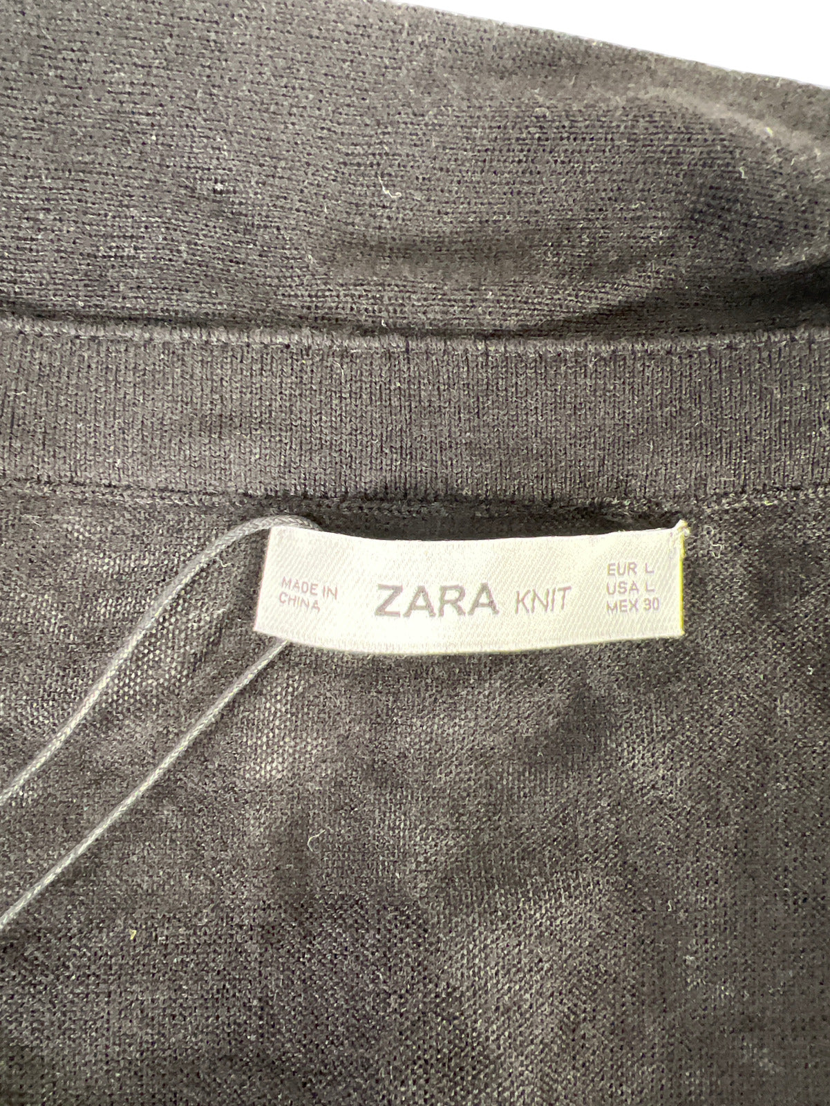 NEW Zara Women’s Black Knitwear Halter Tie Sweater - L