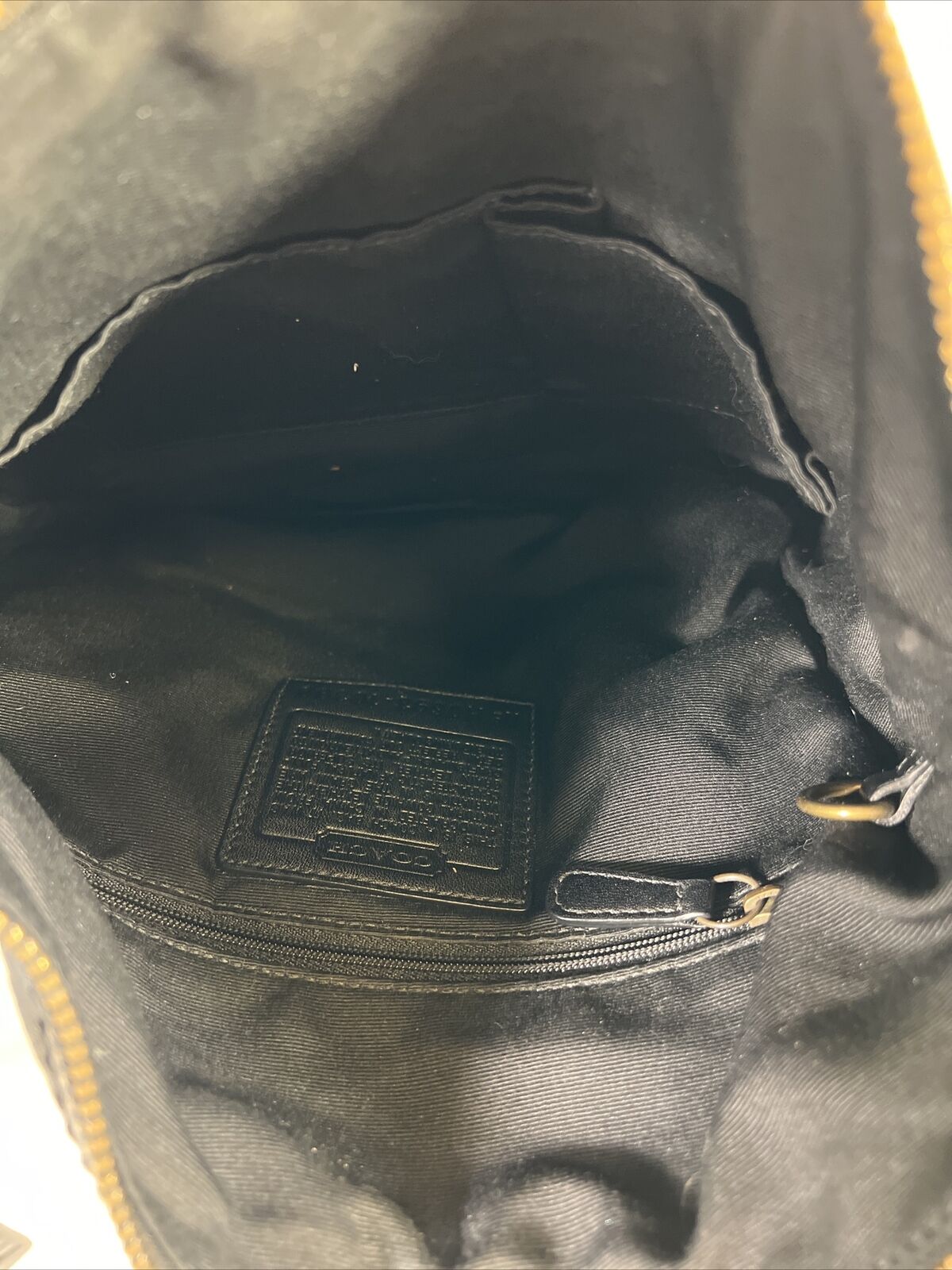 Coach Black Pebbled Leather Chelsea Laced Shoulder Bag Purse