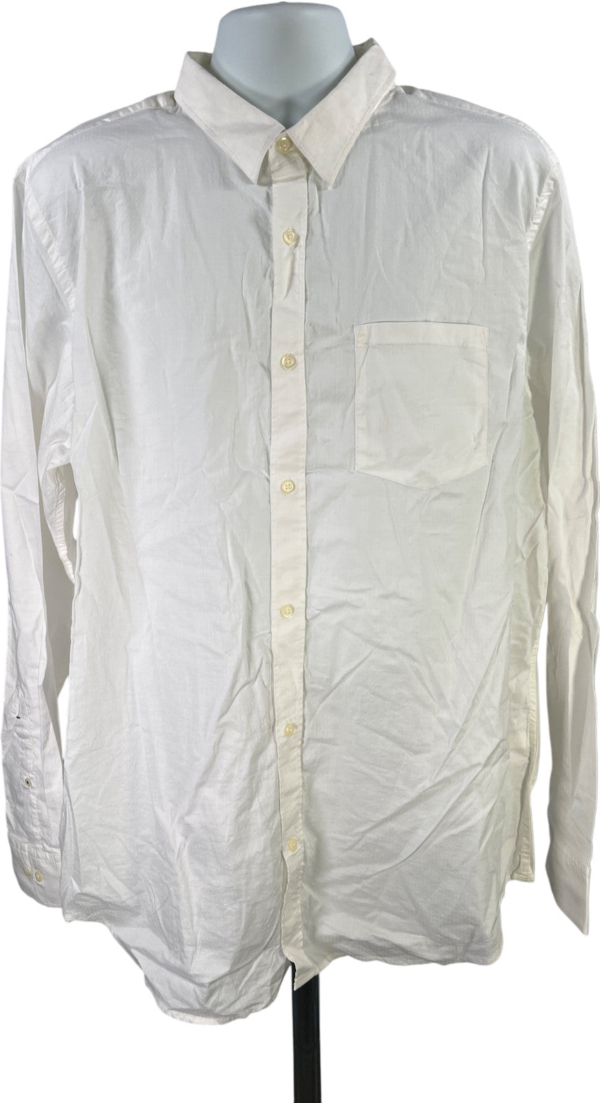 Banana Republic Mens White Soft Wash Tailored Slim Fit Button Up Shirt -XXL Tall