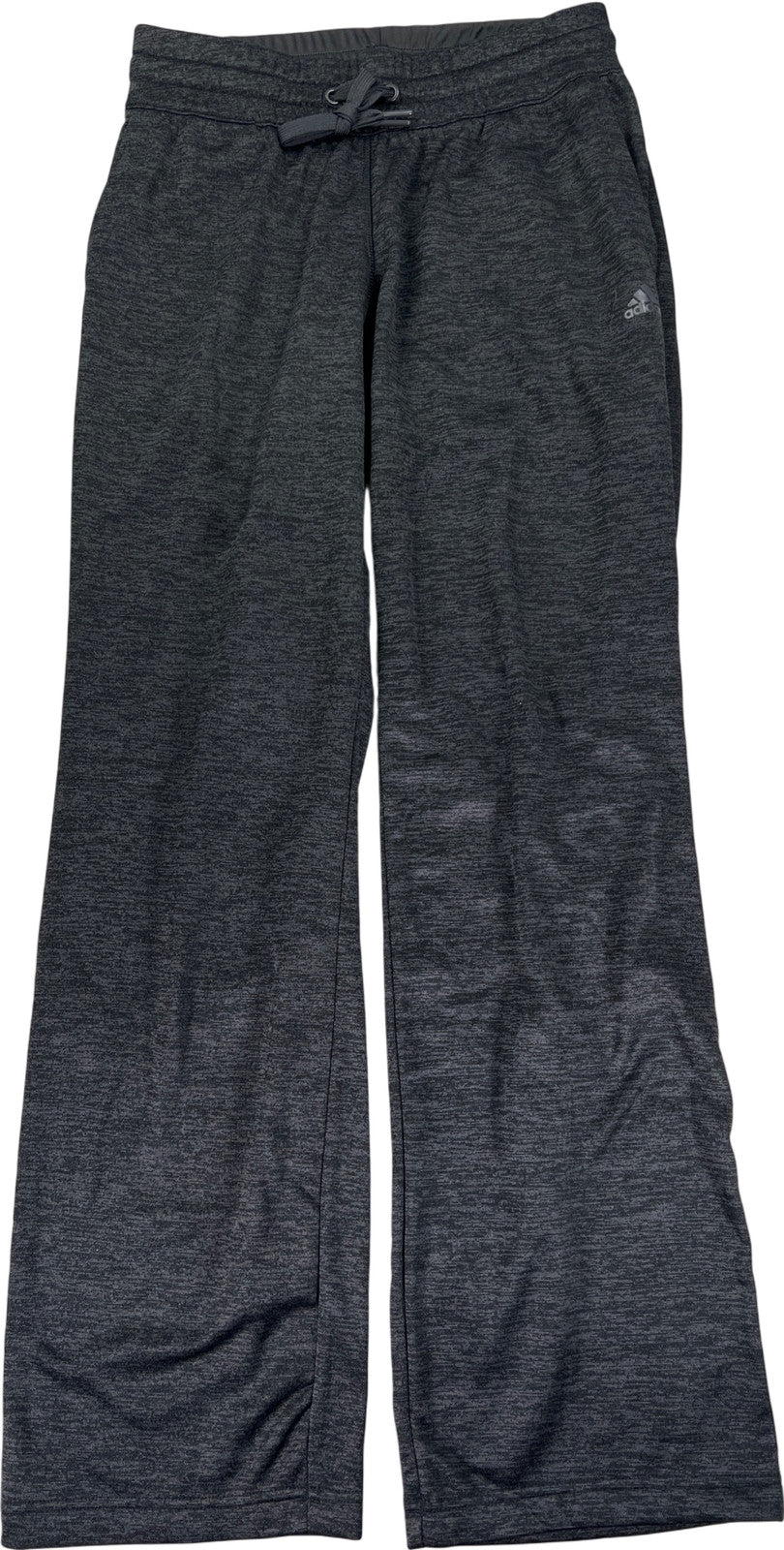 Adidas Women’s Black Heather Fleece Lined Dorm Sweatpants - S